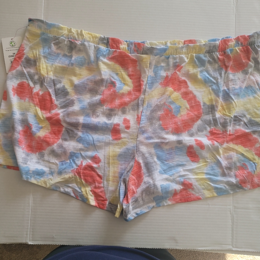 Women's plus size lounge shorts multi color 3x